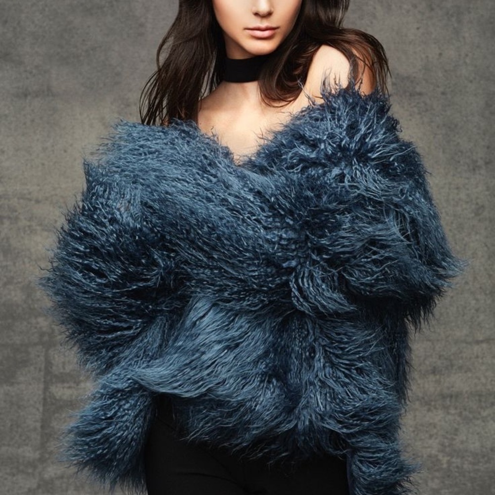 Kendall + Kyle Faux Fur Shaggy Coat